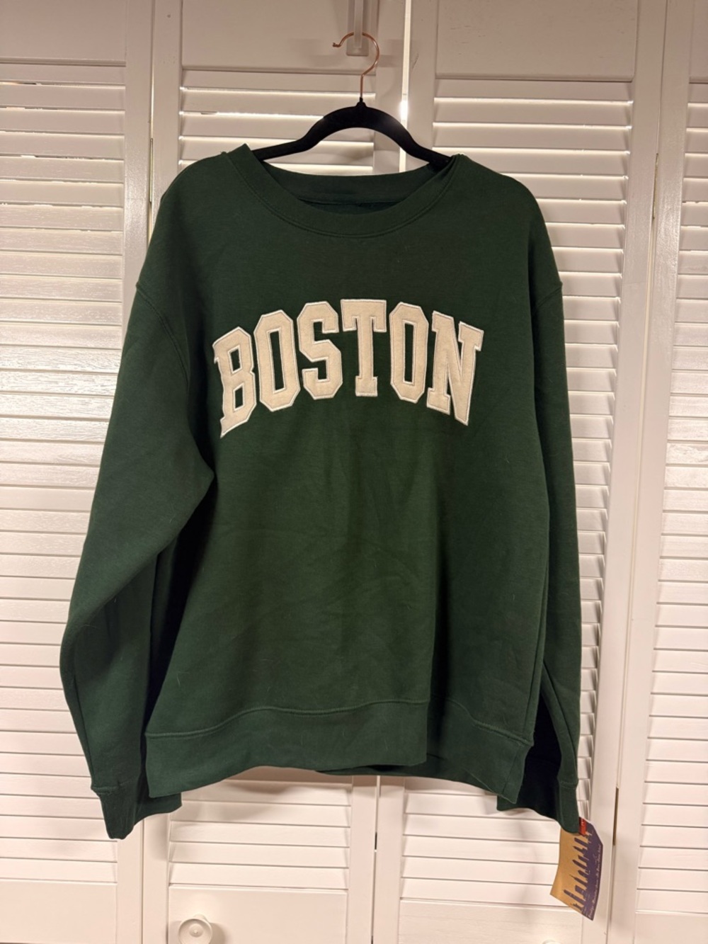 NWT Boston Green Crewneck Sweatshirt
